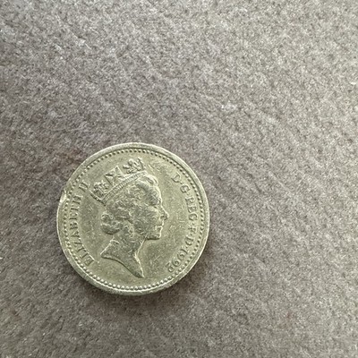 1992 British 1 Pound Sterling Coin - Queen Elizabeth II