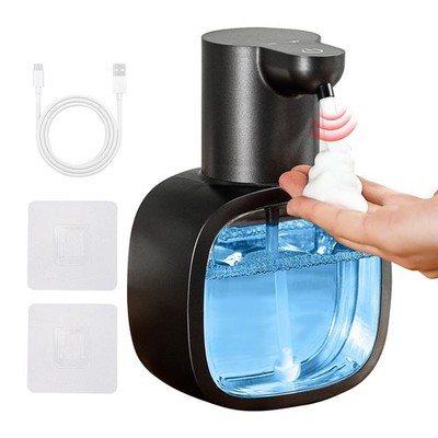 Automatic Foaming Soap Dispenser, 17oz/500ml Touchless Rechargeable with 4-Le...