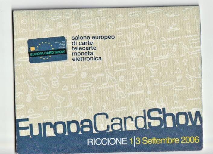 G FE 07-06 FOLDER VUOTO PER SCHEDE EUROPA CARD SHOW 2006 G 2129 C&C 4240