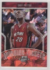 2018 Contenders Optic Winning Tickets Red Cracked Ice Prizm Gary Payton HOF 04br