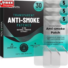 TOLEVITA Anti-Smoke Herbal Patches   21mg, 30 Patches for Reducing Cravings USA