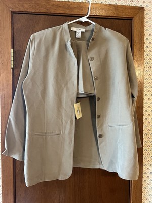 Nexx 100% Silk Two Piece Skirt Suit XLP