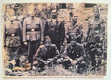 WW2 Photograph &ndash; Muslim Handschar - Group Portrait &ndash; Fez &ndash; Bosnia