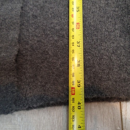 360 sweater Cardigan sz s Grey Long wool yak hair blend open front pockets - Picture 13 of 17