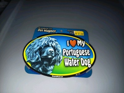 I Love My Portuguese Water Dog Laminated Car Pet Magnet 4'' x 6'' Scandical  