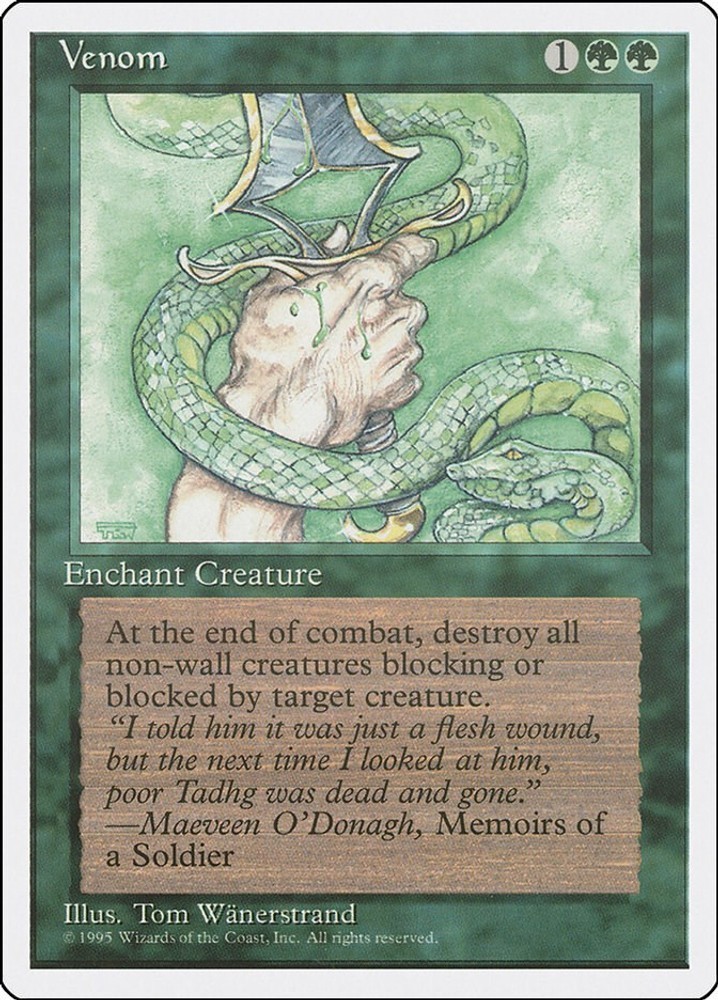 Venom Normal [4ED - 280] NM MagicFourth Edition