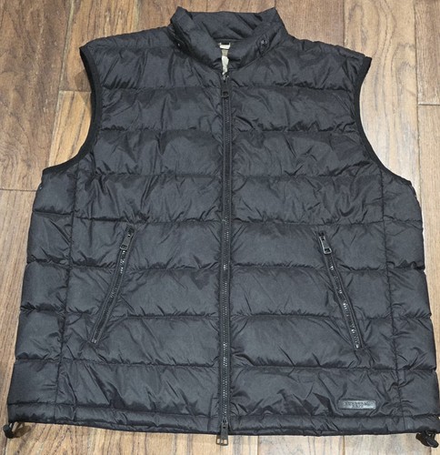Men's Size XXL Burberry Brit Black Quilted Down Vest - SEE DESCRIPTION