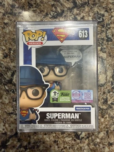 Funko Pop Superman ECCC 2026 Con Sticker Exclusive LE 1500 IN HAND + Protector