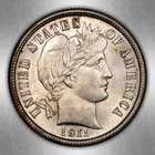 1911 Barber Dime CACG AU-58 CAC
