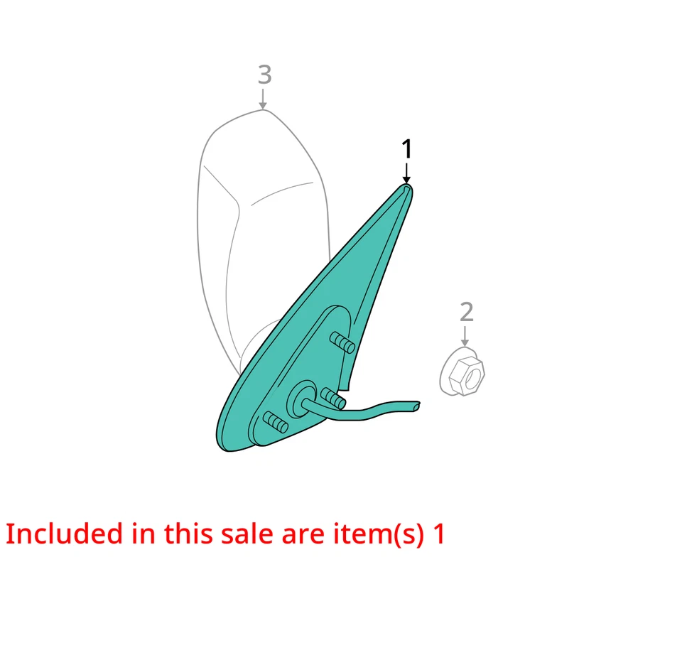 Jeep Grand Cherokee 2007-2009 retrovisor exterior eléctrico para Chrysler Foto 3 de 4