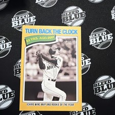 2026 Topps Heritage 25 Years Ago Turn Back The Clock Ichiro #337 Orange