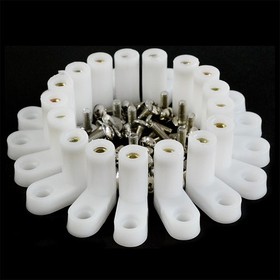 30Pcs/bag L Type PCB Mounting Feet with Screw for Arcade JAMMA MAME Game PCB