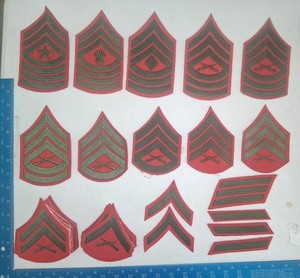 USMC Winter Dress Uniform Chevron Patch Lot