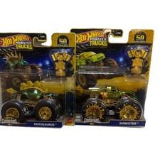 Hot Wheels Monster Trucks Motosaurus  Gunkster Set