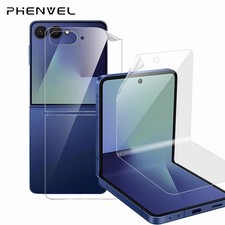 PHENVEL Glossy Hydrogel Screen Protector for Samsung Galaxy Z Flip 6 7 7FE   Fro
