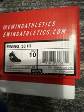Ewing 33 Hi Black/White/Gum Men  s Size 10   Brand New in Box