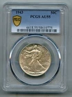 1943 Liberty Walking Silver Half Dollar PCGS AU 55