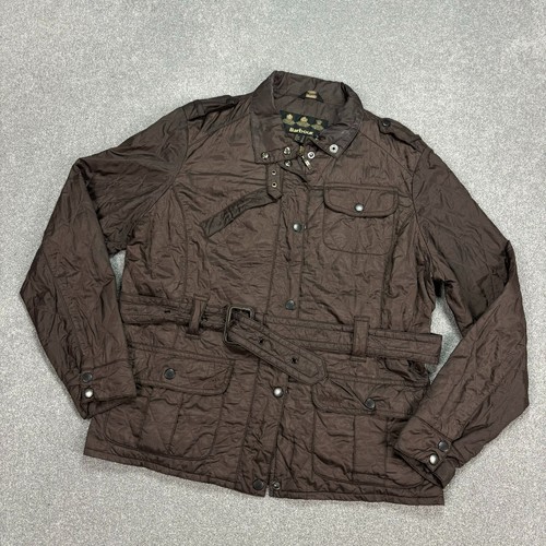 Barbour Jacket Womens Large Brown Quilted Hunting Field Country Coat Ladies - Picture 2 of 8