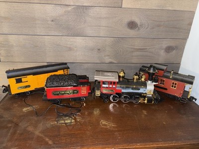 NEW BRIGHT GREAT AMERICAN EXPRESS DENVER D&W RR 4-CAR MODEL TRAIN SET  UNTESTED