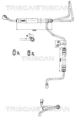 Triscan Hydraulikschlauch, Lenkung 8516 29054 FüR Seat VW-image