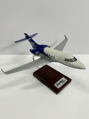 Hawker 900XP Jet Model 1/48 Wood Stand Aircraft Display Plane
