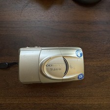 Olympus Stylus 150 Silver Handheld Compact 35mm Point  Shoot Film Camera