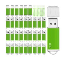 Memorias USB 16GB Flash Drive 50 Pack, USB 2.0 Thumb Drives Bulk Memory Stick...