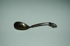 W & S Sorensen Denmark Sterling Modern Peapod Serving Spoon