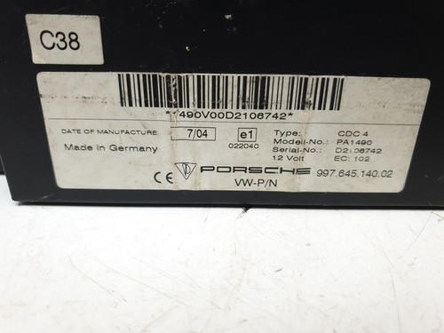 99764514002 SISTEMA AUDIO / RADIO CD / 99764514002 / 1176611 PARA PORSCHE 911 T - Imagen 5 de 10