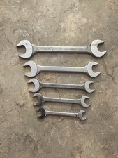 Lot of 5 Vintage Barcalo Buffalo Open End Wrenches Set Made in USA 1”-1/2”