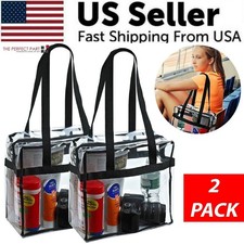 Large Clear PVC Tote Bag for Women - Stylish Transparent Handbag