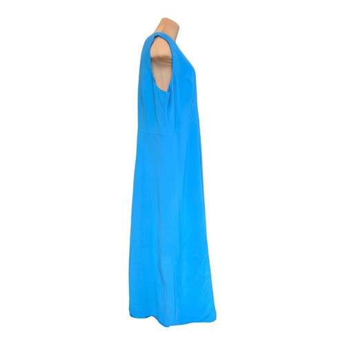 Jessica London 2 PC Blue Jacket Dress Suit Lined Career Wear Women's 20WT Flowy - Picture 8 of 13
