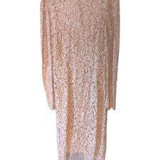 Womens Dolce Gabbana Lace Sheath Dress Light Pink Made In Italy. Size 44EU /10