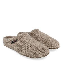 HAFLINGER DE PUNTO WOOL KNITTED SLIPPERS FOR MEN AND WOMEN