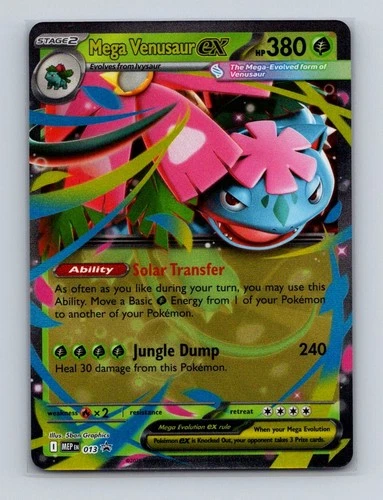 Mega Venusaur ex 013 Pokemon Scarlet & Violet Black Star Promo Card NM+