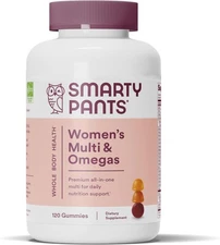 SmartyPants Women's Multivitamin Gummies: 120 Count (20 Day Supply)