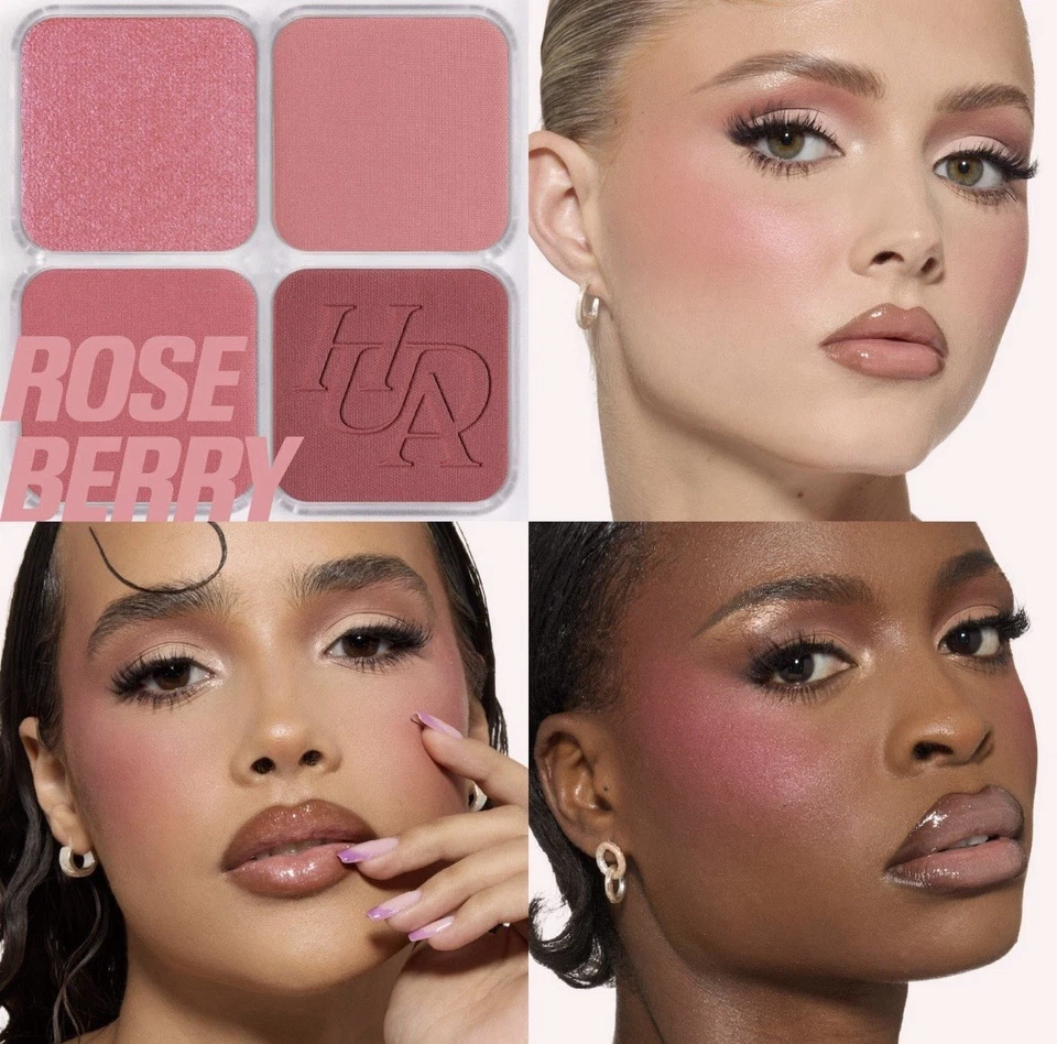 HUDA BEAUTY Blush Filter Blurring Blushlighters Palette Rose Berry - Image 2 of 4