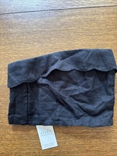 50 Abercrombie Fitch 100 Linen Black Coastal Beach Mini Skirt Skort Size XS