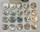 1991 American Silver Eagle $1 Roll 1 OZ .999 Silver Dollars BU with Tube