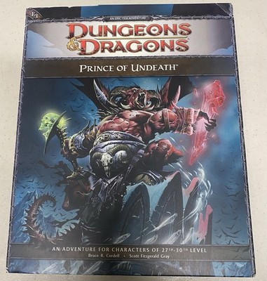 Dungeons and Dragons Dnd ~ Prince of Undeath ~ Lvl 27-30 Tabletop Adventure Game