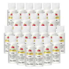 Gloss Acrylic Paint in Assorted Colors 2-Ounce , 20621 White Pack of 24 