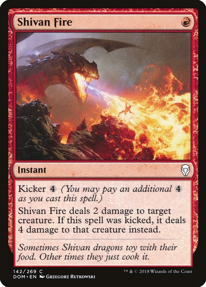 LP - Shivan Fire DOM - 142 Dominaria