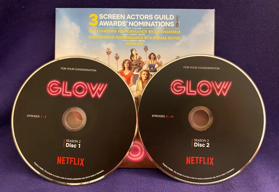 GLOW The Complete Season 2 DVD Screener For Your Consideration Netflix FYC CLEAN Foto 4 de 4