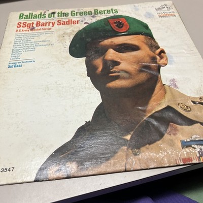 SSGT BARRY SADLER THE BALLAD OF THE GREEN BERETS RCA STEREO RECORD ALBUM