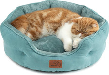Dog Beds for Small Dogs - round Cat Beds for Indoor Cats, Washable Pet Bed for P