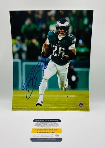 Saquon Barkley Signed 8x10 Photo With COA (PC487680) (Eagles)