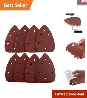 Mouse Detail Sander Sandpaper, 40 PCS Palm Mouse Sander Pads, Assorted 6 Hole...