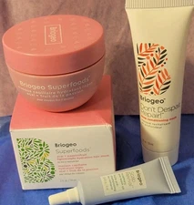 Lot of 3-Briogeo Superfoods Acai Hair Mask/Don't Despair Repair/Scalp Revival 