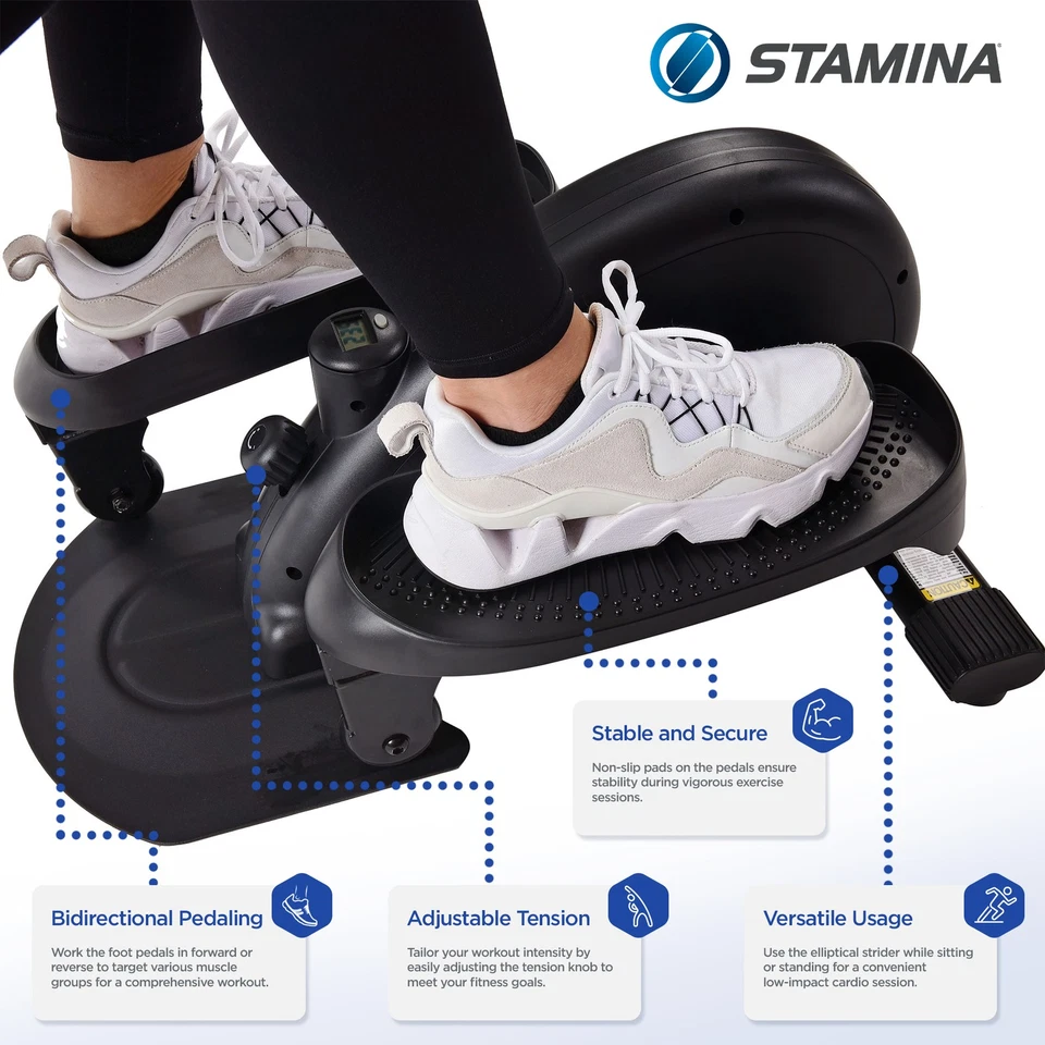 Stamina Inmotion Lower Body Cardio Workout Strider Machine, Black (For Parts) - Image 3 of 4