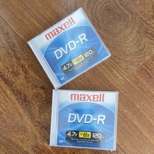 Maxell DVD-R 4.7GB 8x 120min Recordable Disc, Standard Jewel Case